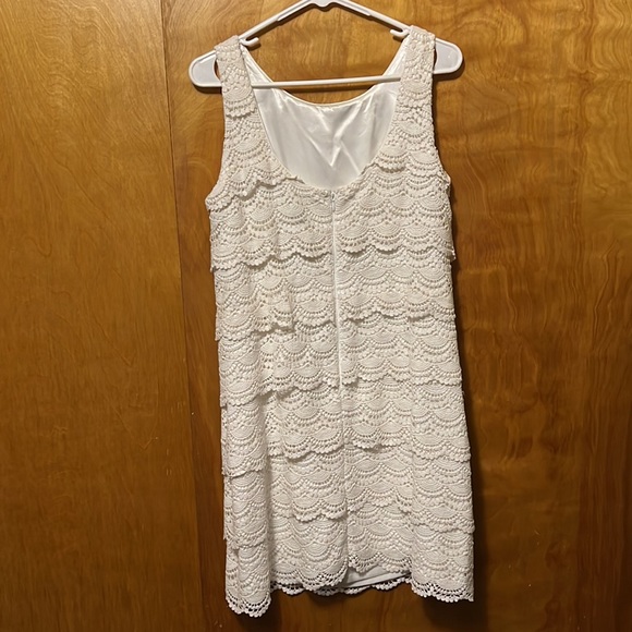White House Black Market White Lace Crochet Dress - Picture 2 of 5
